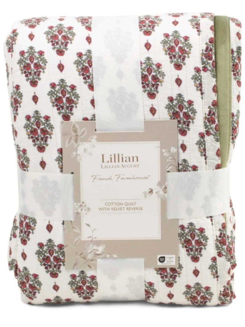 Lillian AUGUST HOME cotton paisley quilt
